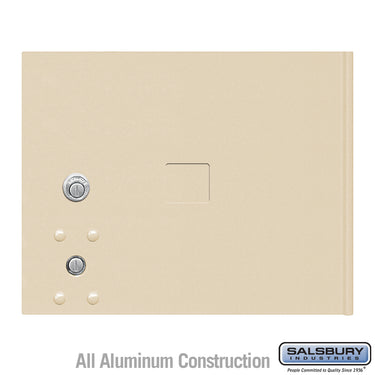 Replacement Parcel Locker Door and Tenant Lock - for Standard 3 High (PL3) 4C Horizontal Parcel Locker - with (3) Keys - Sandstone